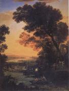 Claude Lorrain Rest on the Flight into Egypt (mk17) oil on canvas